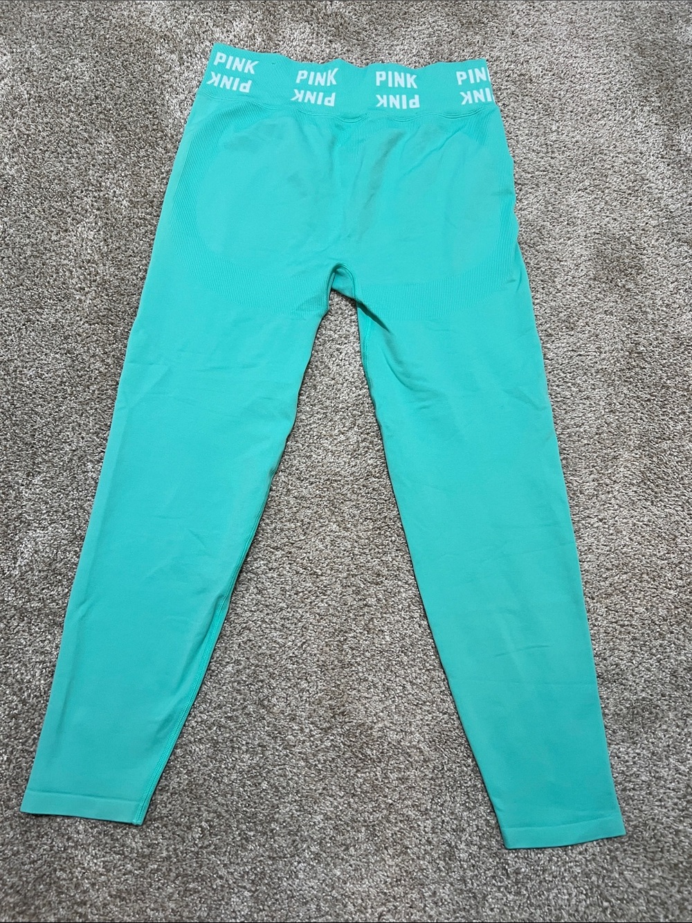 PINK Victoria's Secret Teal High-Waist Leggings